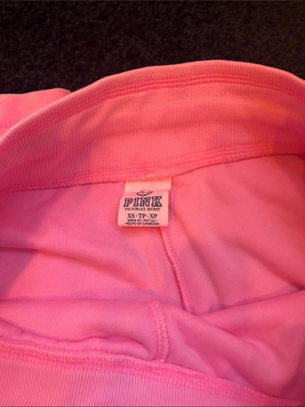 Tie waistband PINK velour sweats